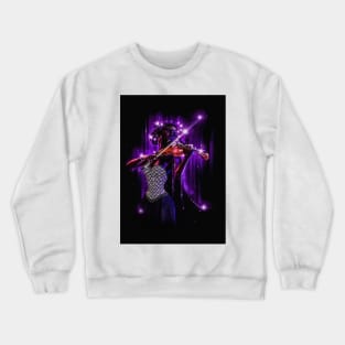 Toon black woman playing violin Crewneck Sweatshirt